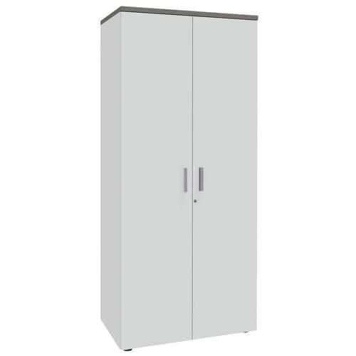 Armoire haute 2 portes battantes 180 cm Linéo Simmob