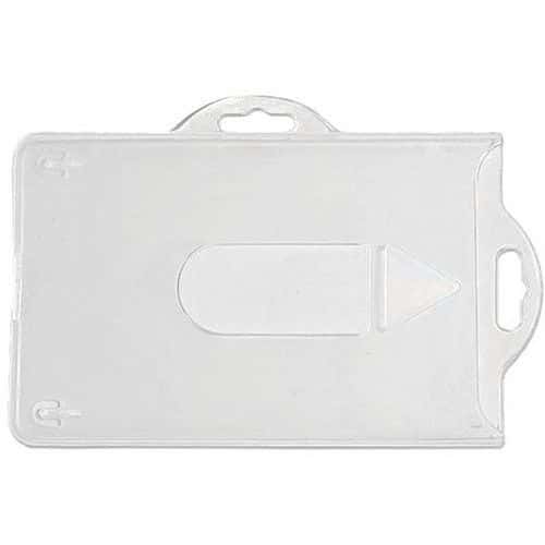 Porte-badge semi-rigide pour usage horizontal ou vertical - Lot de 100