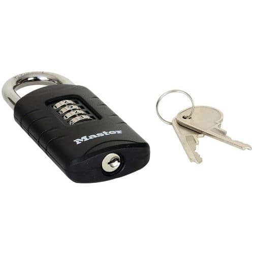 Cadenas à combinaison et clé de secours - Master Lock