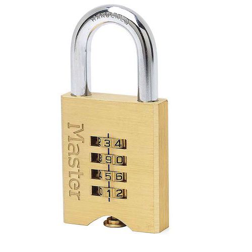 Cijferhangslot - massief messing 50mm - Master Lock