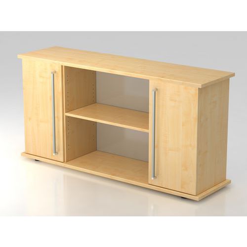 Dressoir 2 deuren SB2T RE Kunststof handgreep 2 niveau - Hammerbacher