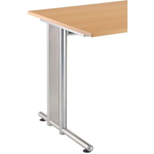 Bureau angle 90° piètement en C série NS82 - 200x120 cm - Hammerbacher