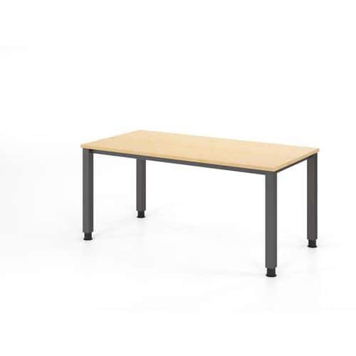 Bureau met 4 vierkant poten - 160x80 cm - Hammerbacher