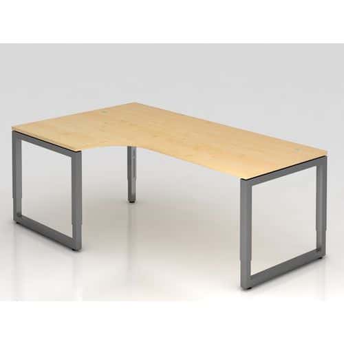 Bureau 90° hoek met O-vormige onderstel - 200x120 cm - Hammerbacher