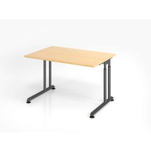 Bureau met C-poot ZS12 serie - 120x80 cm ZS12 - Hammerbacher