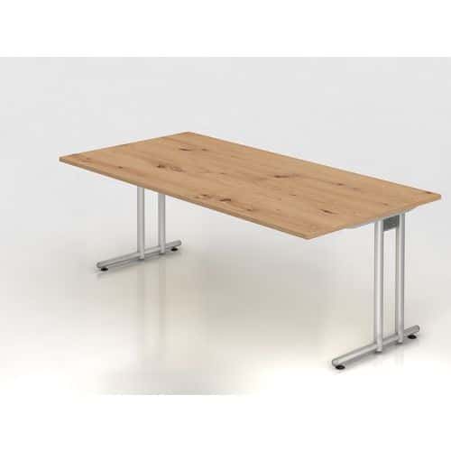 Bureau recht met C-vormig onderstel NS2E - 200x100 cm - Hammerbacher