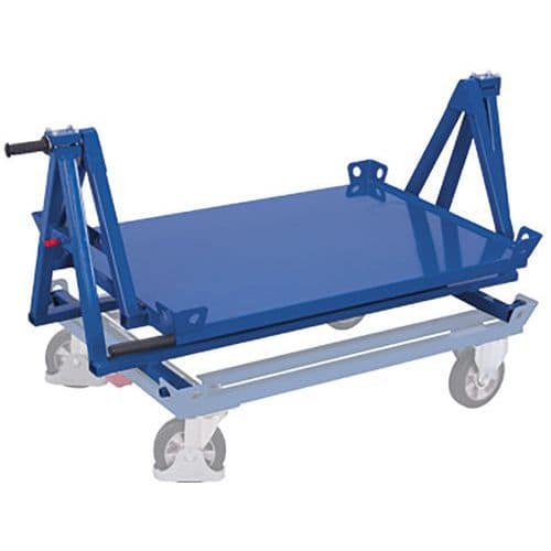 Support basculant pour chariot porte-palettes