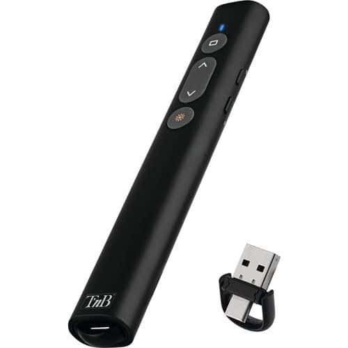 Presenter laserpointer draadloos USB-A en USB-C - T'nB