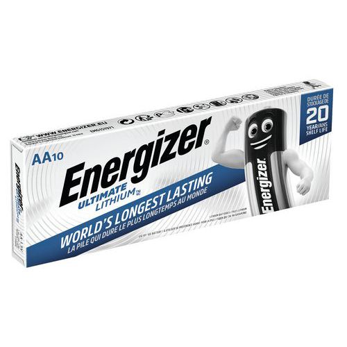 Lithiumbatterij - L91/AA - set van 10 - Energizer