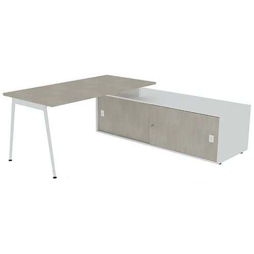 Bureau avec plateau 160x80 cm Solal - Quadrifoglio