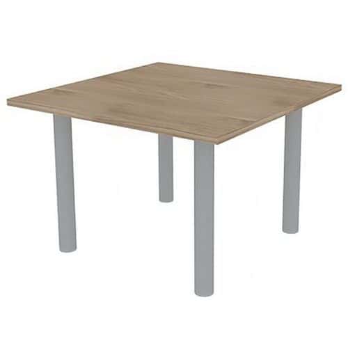 Table de réunion avec plateau carré 110x110 cm - Quadrifoglio