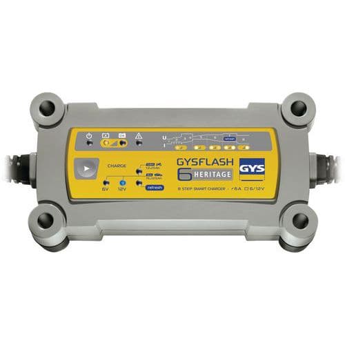 Chargeur de batteries GYSFLASH HERITAGE 6A - GYS