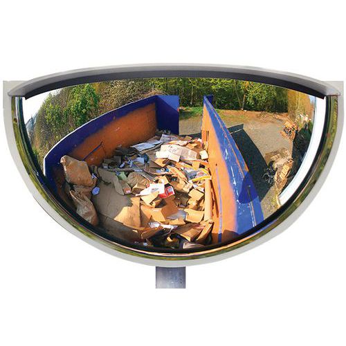 Miroir de surveillance panoramique 1/4 de sphère