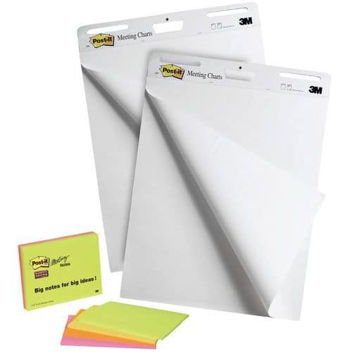 Blocnote x2 + blok Meeting Notes Post-it® x4