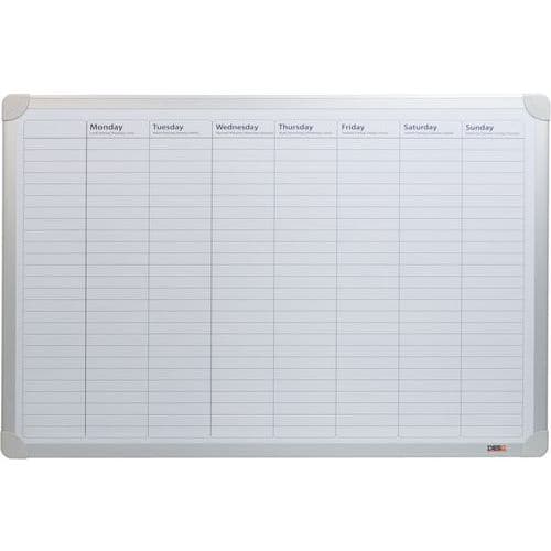 Planning hebdomadaire 60x90cm - 5 langues - Desq