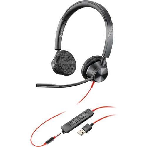 Casque USB-A jack 2 écouteurs BW3325