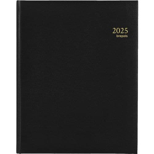 Weekagenda Concorde zwart - 21 x 27 cm - Jaar 2025