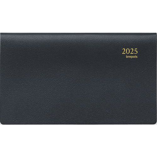 Agenda semainier Omniplan noir - 16 x 10 cm - Année 2025