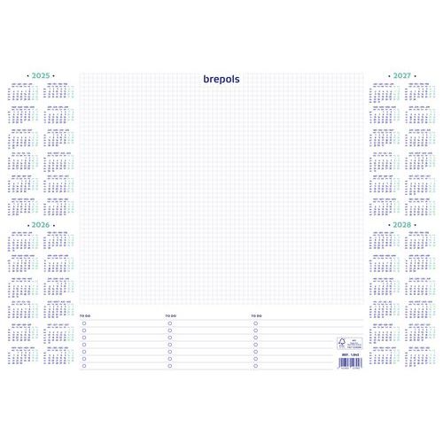 Bureau-onderlegger met kalender 2025-2028