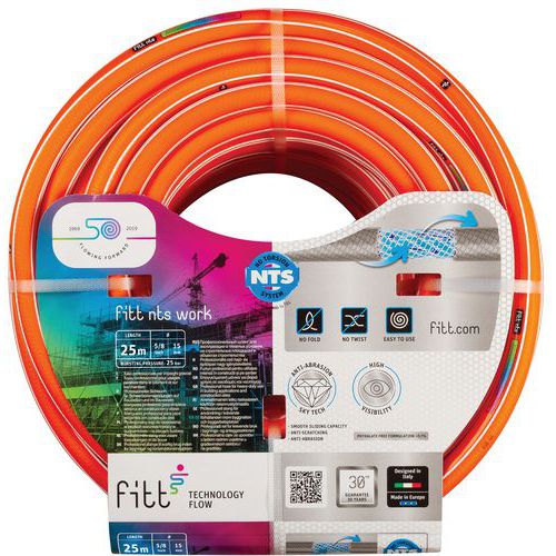 Tuinslang NTS Work oranje - Lengte 25 of 50 m - Fitt