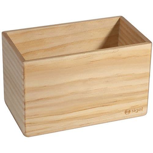 Porte-accessoires en bois magnétique - 130x80x75mm - Sigel