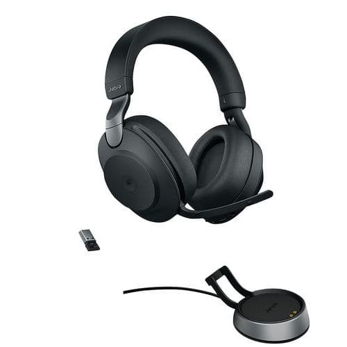 Headset met snoer Evolve2 85 UC Duo USB-A Link 380a - Jabra