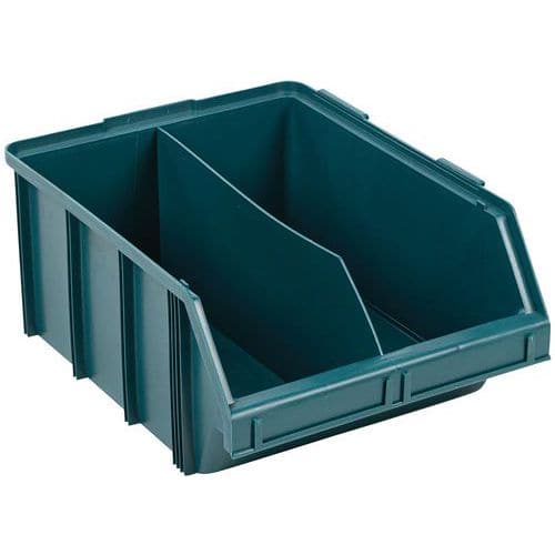 Stapelbak met monteerbare scheiding, groot formaat - Lengte 570 mm - 60 liter