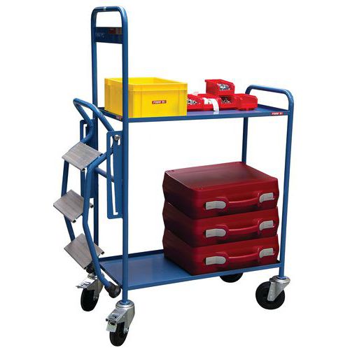 Servante escabeau 250 kg tôle 935x435 mm  - FIMM