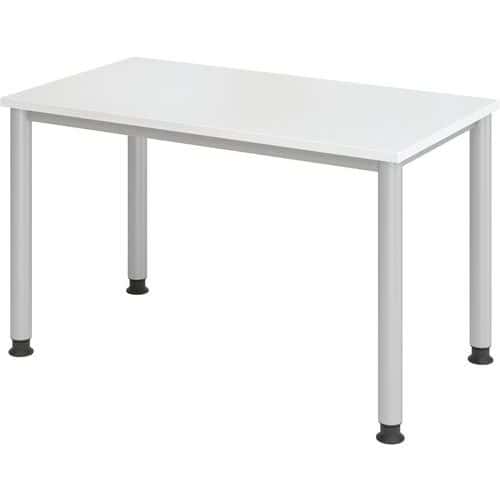 Bureau droit pieds ronds 120 cm