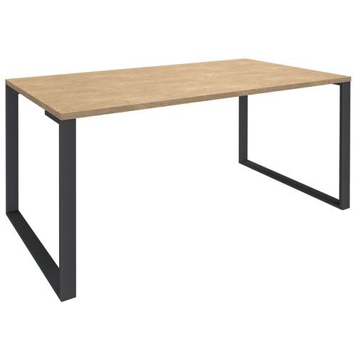 Bureau licht eiken/poten carbon Urban