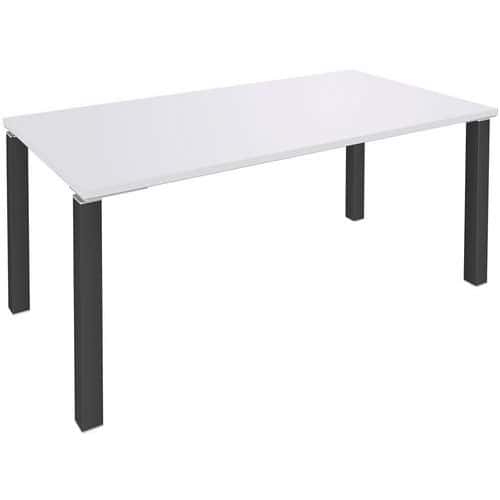 Bureau droit EXPRIM blanc/carbonne