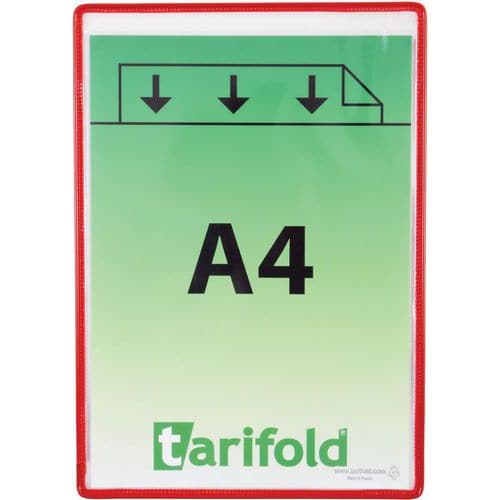 Displayframe zelfklevend Tarifold, lange zijde, A4 - Djois