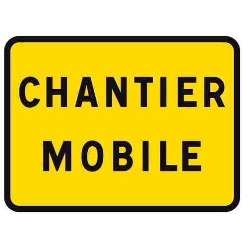 Panneau de signalisation temporaire KC1 Chantier mobile - Lacroix