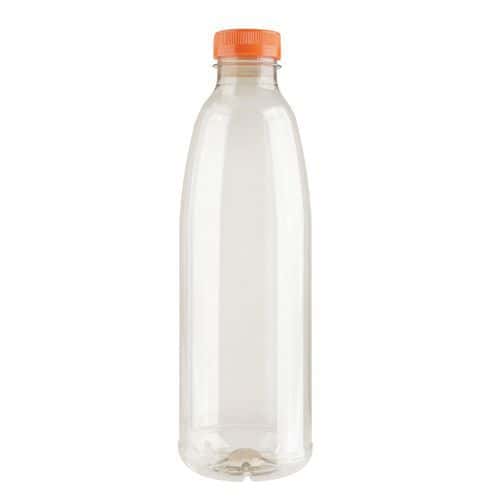 Flacon PET 250 mL à 1L et bouchon orange - Bunzl