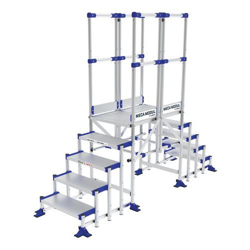 Vaste loopbrug Meca Modul - 2 relingen - Tubesca-Comabi