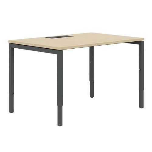 Bureau droit 160 cm pieds U ajustables Misao - Manutan Expert