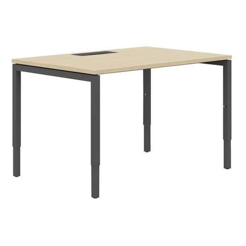 Bureau droit 140 cm pieds U ajustables Misao - Manutan Expert