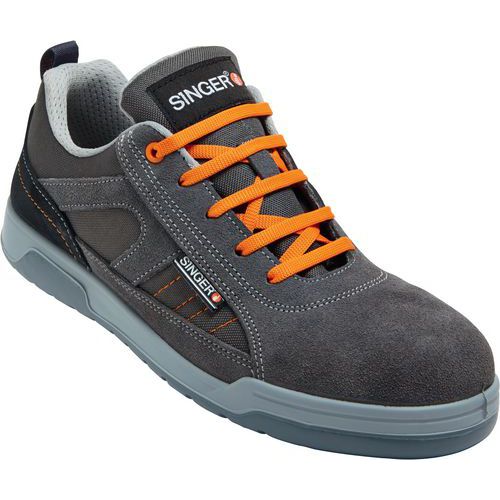 Chaussures de sécurité homme S1P Boca Gris/orange - Singer