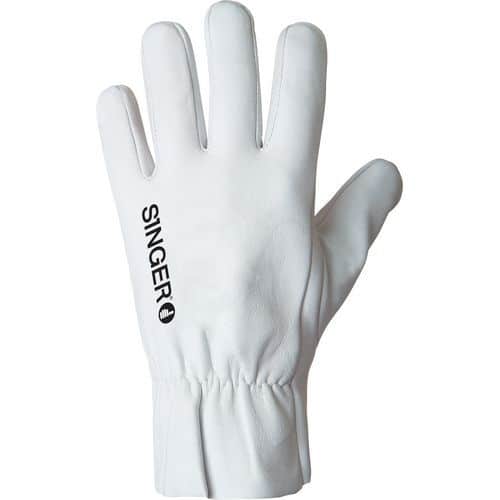 Gants de protection en cuir tout fleur d'agneau - Singer