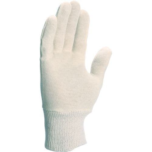 Gants en pur coton lourd interlock écru ambidextre - Singer