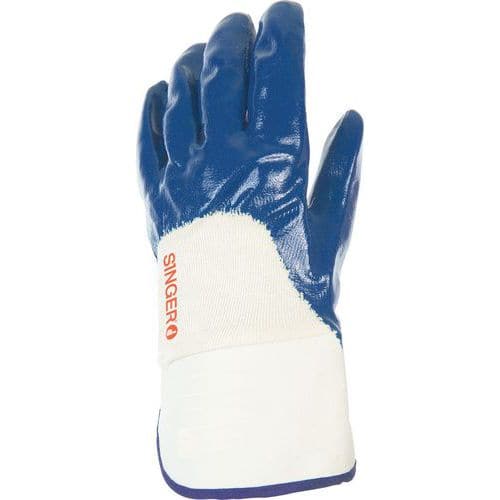 Gants pur coton molleton enduction nitrile lourde - Singer