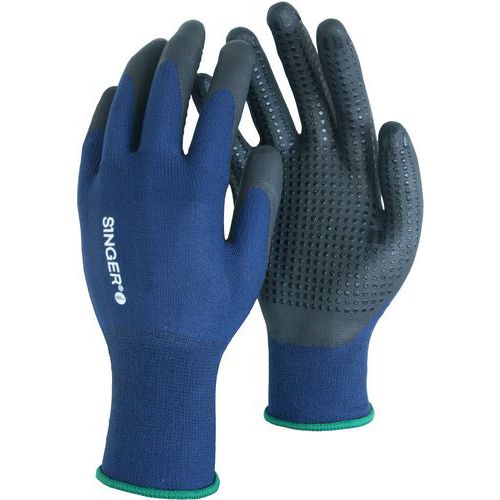 Gants nitrile picots enduction paume - Singer Safety