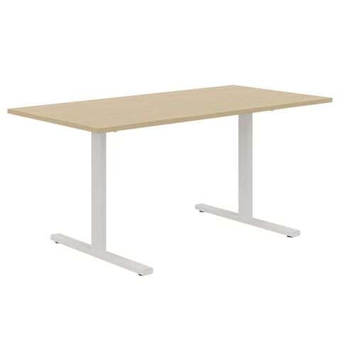 Bureau droit 180 cm pieds T Misao - Manutan Expert