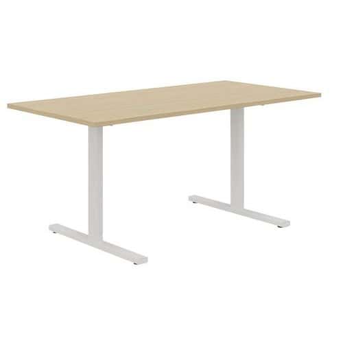 Bureau droit 160 cm pieds T Misao - Manutan Expert