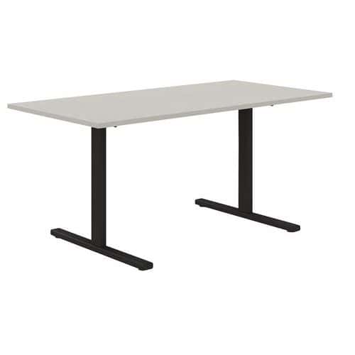 Bureau droit 140 cm pieds T Misao - Manutan Expert