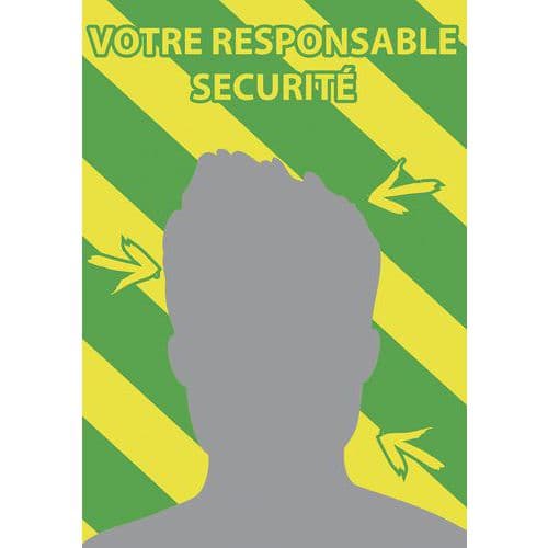 Miroir consigne de sécurité QUALIMIR Plexi+ - Jaune/vert - Kaptorama