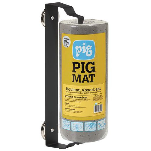 Mini rouleau absorbant avec dévidoir magnétique - New Pig