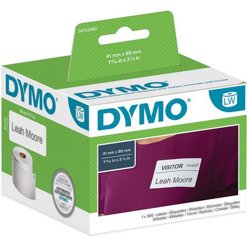 Zelfklevend etiket voor verzending/badge wit papier LabelWriter - Dymo