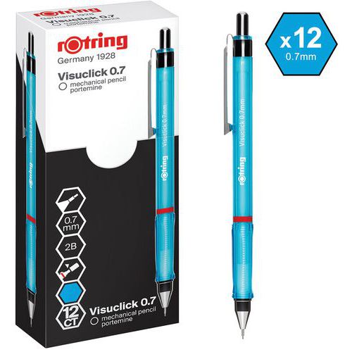 Vulpotlood Visuclick HB 0,7 mm - set van 12 - Rotring