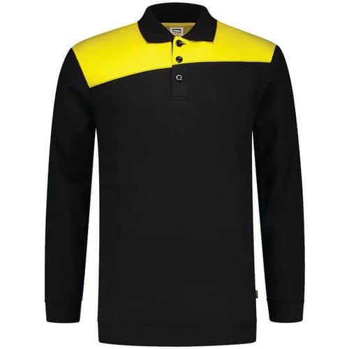 Sweat Col polo Bicolore Coutures - TRICORP WORKWEAR